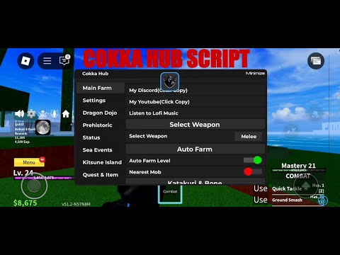 [New] Cokka Hub Script (January 2025) Blox Fruits, Auto Farm 1000% Working