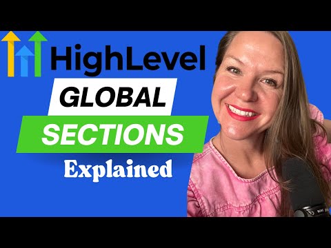GoHighLevel - How to Create Global Sections for Funnels and Websites