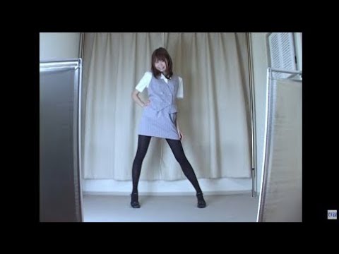 かなちゃん(171cm)OLコーデ 黒タイツ(80デニール)ダイジェスト版일본 유니폼 오피스 레이디 블랙 스타킹Japanese uniform office lady black tights