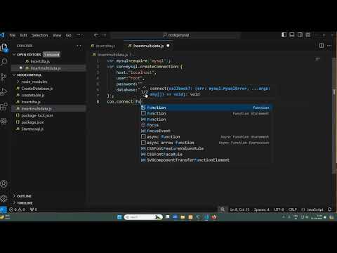 Insert Record In MySQL Using Node Js| Node Js|Node Js Tutorial| Full-Stack Web Development Course |
