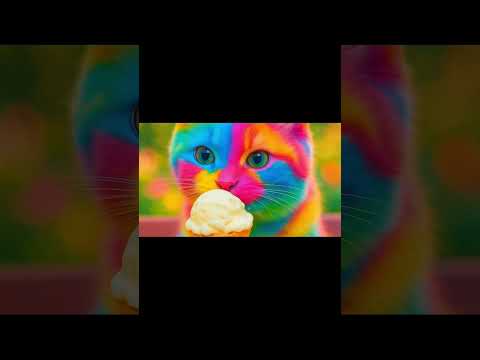 cat carton|icecream cat video|#cat #youtubeshorts #icecream