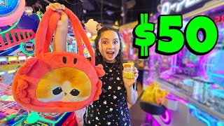 I spent ONLY $50 at Cow Play Cow Moo Arcade Challenge!