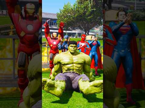 GTA V HULK BROTHER'S EPIC SAVE AVENGERS FROM ZOMBIE APOCALYPSE ðŸ¤¯ #shorts #gta5