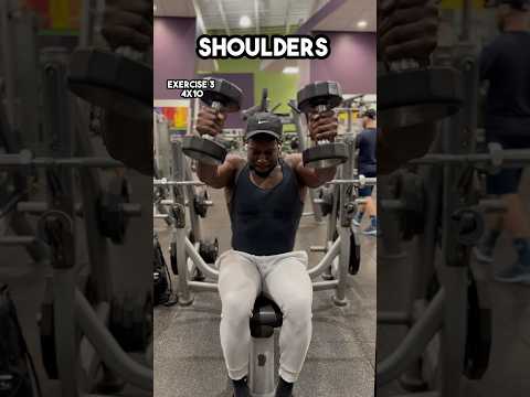 Seated Shoulder Workout #fitness #shoulderworkout #gym