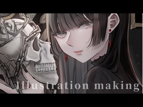 【イラストメイキング】厚塗りで描く少女