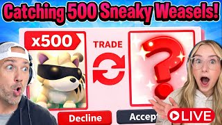 Catching Sneaky WEASELS is FINALLY HERE in Adopt Me! Live!