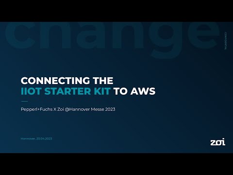 Anbindung des IIoT Starter Kit von Pepperl+Fuchs an die AWS Cloud | Talk @ Hannover Messe 2023