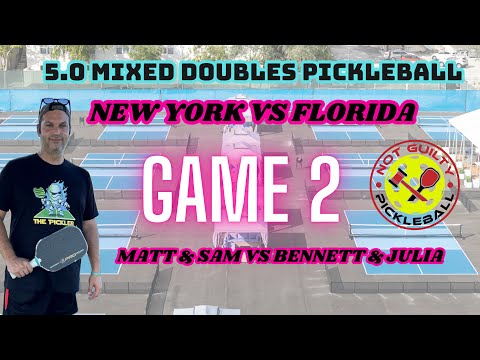 5.0 Mixed Doubles Pickleball | Matt & Sam vs Bennett & Julia | CityPickle West Palm Beach | Game 2