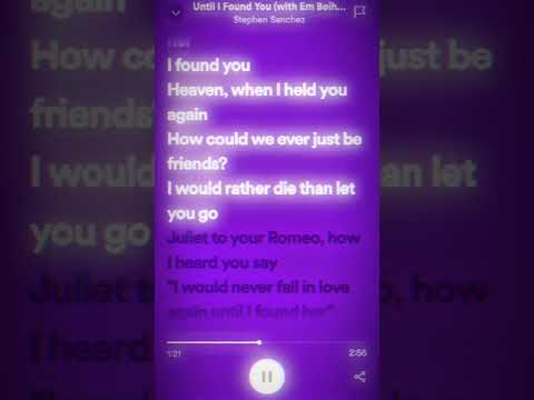 Until I found you - Stephen Sanchez ft. Em Beihold #fyp #lyrics #spotify #stephensanchez #embeihold