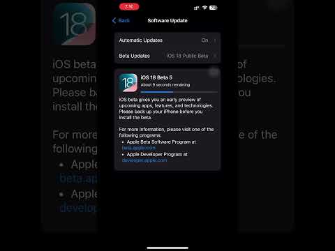 Apple iOS18 Beta 5 Public #ios18 #apple #ios #applemobile #ios18beta #public #youtubeshorts  #shorts