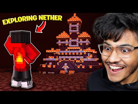 EXPLORING THE DANGEROUS NETHER WORLD | MINECRAFT PART 12