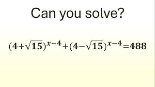 An Amazing Exponential Equation | 95% Failed to Solve This!