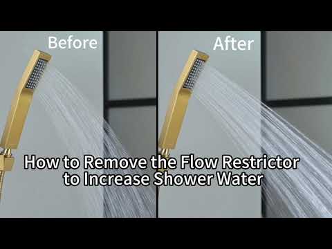 How to Remove the Flow Restrictor to Increase Shower Water
