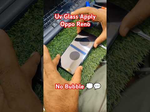 "How to Apply UV Glass on Oppo Reno like pro! 😍📱 | No Bubbles, Full Protection!"#shorts #smartphone