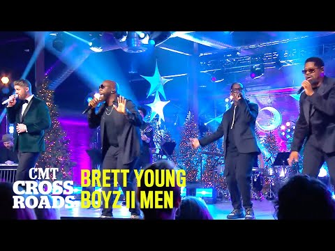 Brett Young & Boyz II Men Perform This Christmas' 🎄🎶❤️ CMT Crossroads