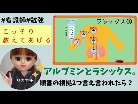 【ラシックス②】アルブミンと同時に指示でたら！？アルブミンが先の理由は2つ★