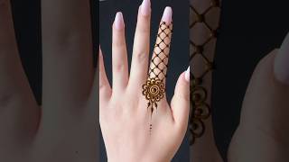 Mehndi design Simple ❤️ #mehndi #easymehndi #heena #fingermehndi  #youtubeshorts #shortvideo #shorts