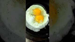 Double EGG Half Fry Recipe #halffryegg #eggrecipe #shorts