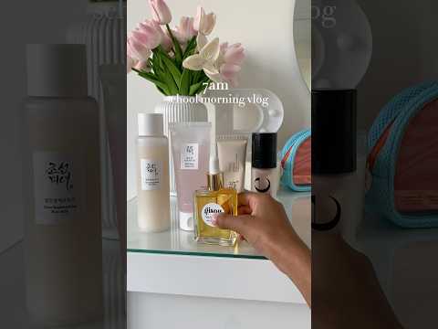 7am school morning vlog #preppy #aesthetic #vlog #7am #morning #routine #algorithm #skincare #school