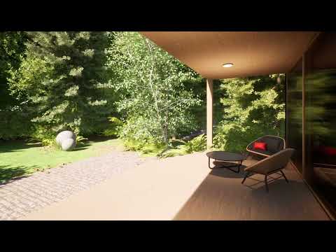 Shipping container house, Open plan off grid living