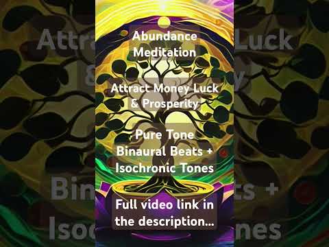 417 Hz - THETA Attract Abundance | Wealth, Money, Luck & Prosper #binauralbeats #isochronictones