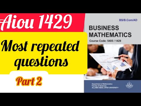 Aiou 1429 |exam preparation |most repeated question part 2|1429 past papers |Guess Papers