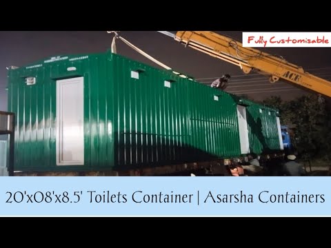 Portable Toilets Container | 20'x08'x8.5' | @Asarsha.Containers #trending #youtube #youtubeshorts