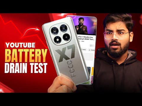 POCO X7 5G Battery Drain Test 🔋 YouTube Video Playback 100% to 0% | Real Usage Test! 📱
