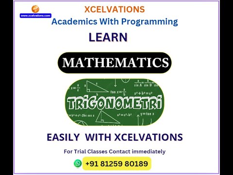 "Learn Trigonometric Easily with Xcelvations Academics & Programming"|#mathametics #xcelvations
