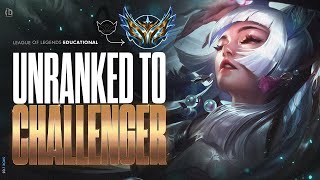 FULLY EDUCATIONAL UNRANKED TO CHALLENGER - SYNDRA