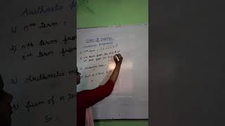 Important Arithmetic progression formula#shorts#arithmeticprogression#education#bseb #class10thmaths