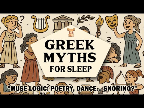 Boring Greek Myths For Sleep | How the Muses Inspired Absolutely Everything Even Snoring (2 HOURS)
