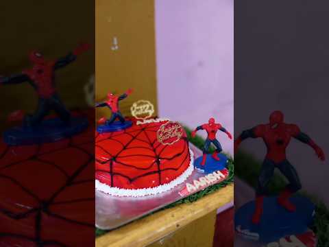 1kg #whiteforestcake #spiderman #twins birthday cake#budgetfriendly cake