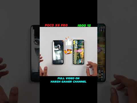 Poco X6 Pro Vs Iqoo 12 Pubg Test Speed Test Graphics test #pocox6pro5g #iqoo12 #shorts