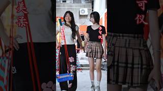 beauty潮汕美女，潮汕擔花籃美女！两位可爱美少女！#teochew #潮汕 #美女#潮汕女孩#潮汕营标旗