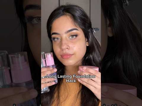 Long lasting foundation hack😍 you guys have to try it!!