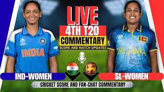 Live: Ind Women vs Sl Women 4th T20 | Score & Commentary | Sl W Tour Of Ind | Today Cricket Match