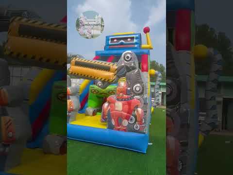 robot slide #bouncycastle #manufacturing #inflatable #bouncecastle  #inflatablebouncer