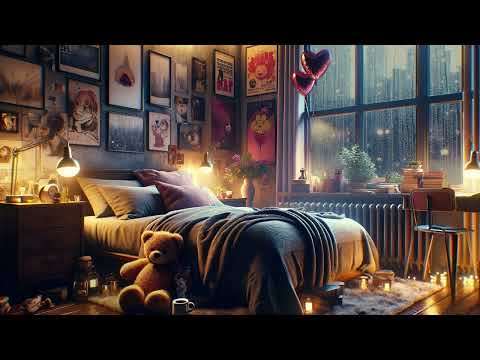 4K Cozy Bedroom Retreat: Soothing Rain Ambience 🌧️