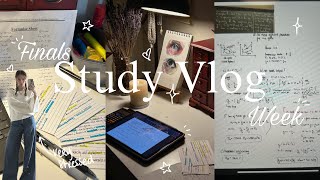 Surviving Finals as an Aerospace Engineering Student | Study Vlog (realistic, cramming, stressed)