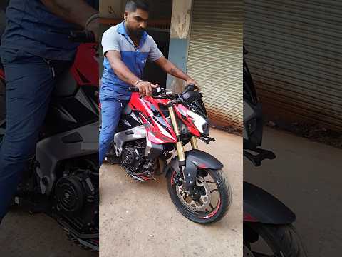 brand new bajaj pulsar NS400z redcolor ❤️ ❤️ bike  #foryou #video #ns200 @ymnvlogs