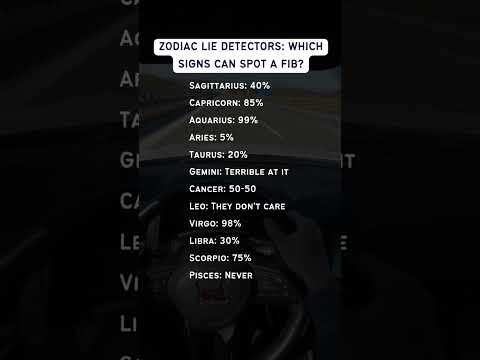 Zodiac Lie Detectors: Which Signs Can Spot a Fib? #zodiacsign #shorts