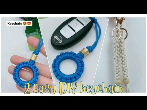 2 Easy DIY Keychain | DIY Keychain | Keychain Making At Home | Awesome Keychain Idea #shorts