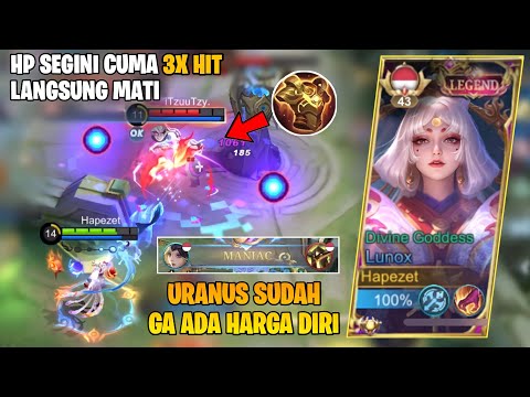 Lunox Jungler VS Uranus Radiant! Only 3 Items Can Destroy Uranus with 3 Hits