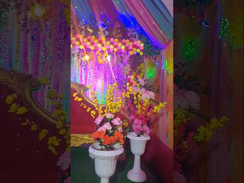 Pandal Decoration with Lights #wedding #marriageanniversary