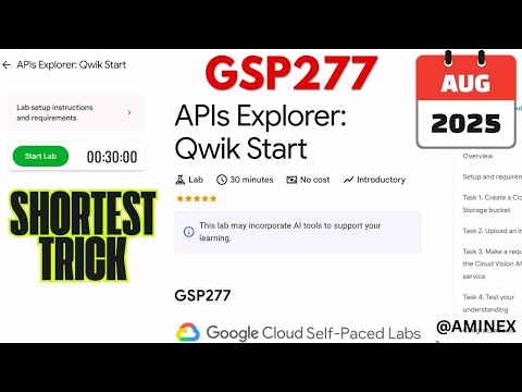 [NEW 2025] APIs Explorer: Qwik Start | #GSP277 | #qwiklabs | #arcade 🚀