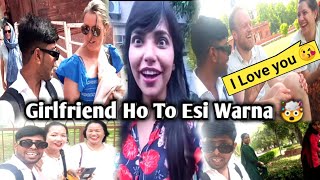 Etni Sari Ladkiyan 🤩 || Cute Girls Prank In Delhi Lal Qila 👈 !!