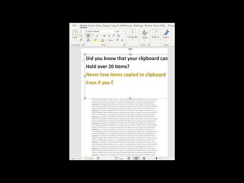 How to recover 'lost' items copied to the clipboard