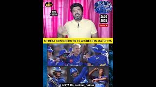 🚨 MI CAPETOWN RAMPAGE CONTINUES 🔥 MICT BEAT SUNRISERS BY 10 WICKETS IN MATCH 25 👈 #sa20 #2025 #t20