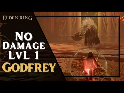 [ELDEN RING] Lv1 Wretch - Godfrey, First Elden Lord (No Damage)